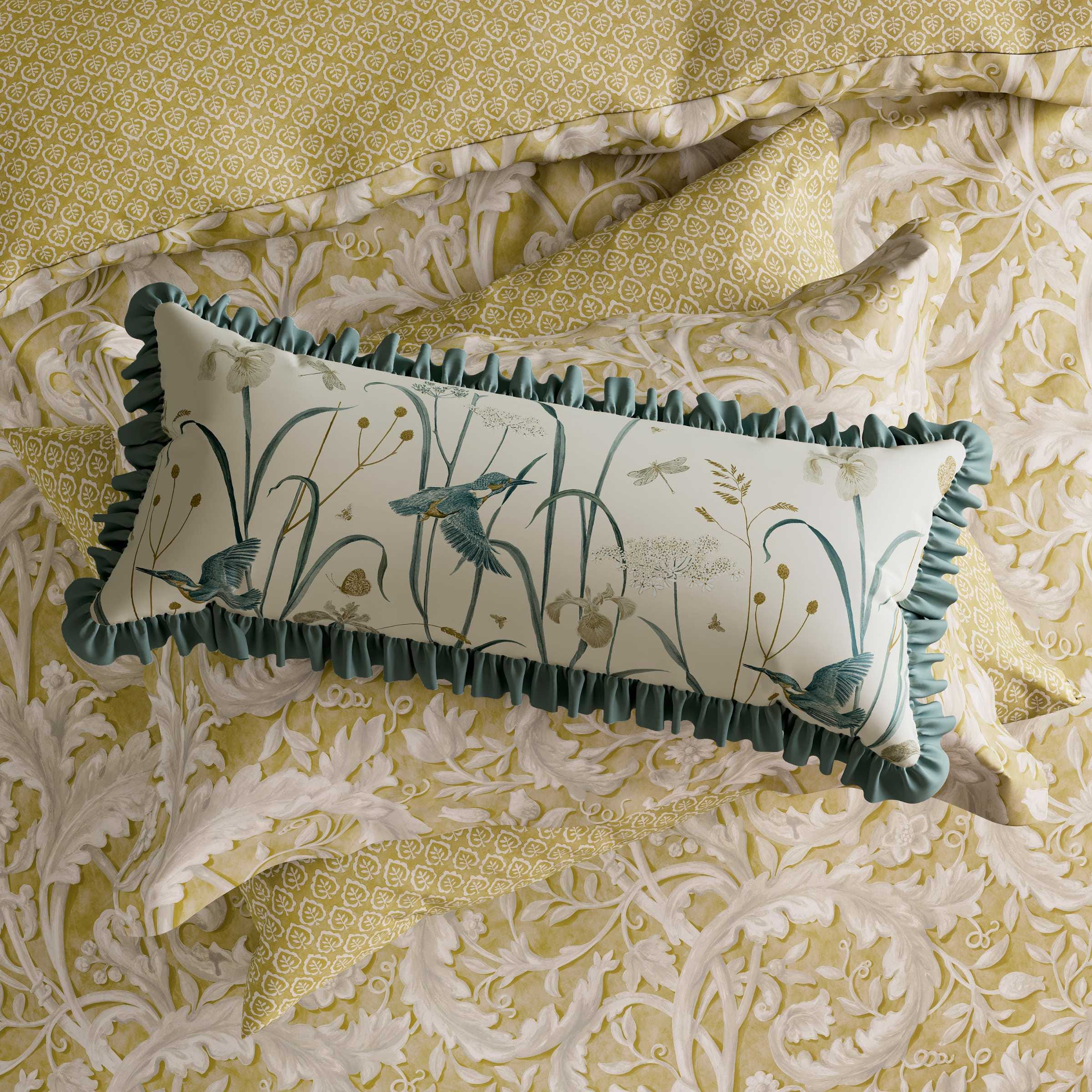 Sanderson x National Trust Tilia Lime Bedding Gold Bedeck Home