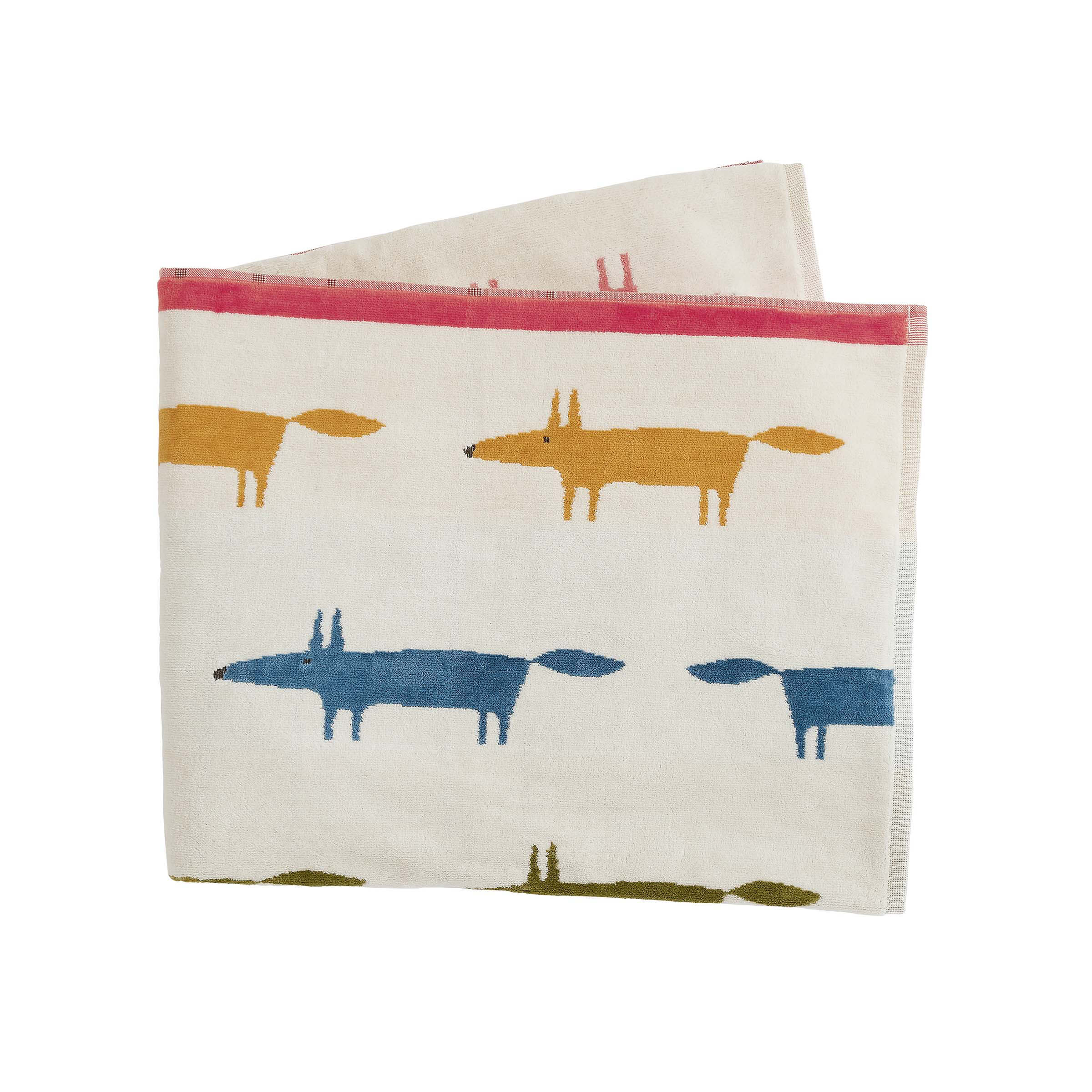 Product photograph of Scion Mr Fox Birthday Bath Sheet Multi from Bedeck Home.