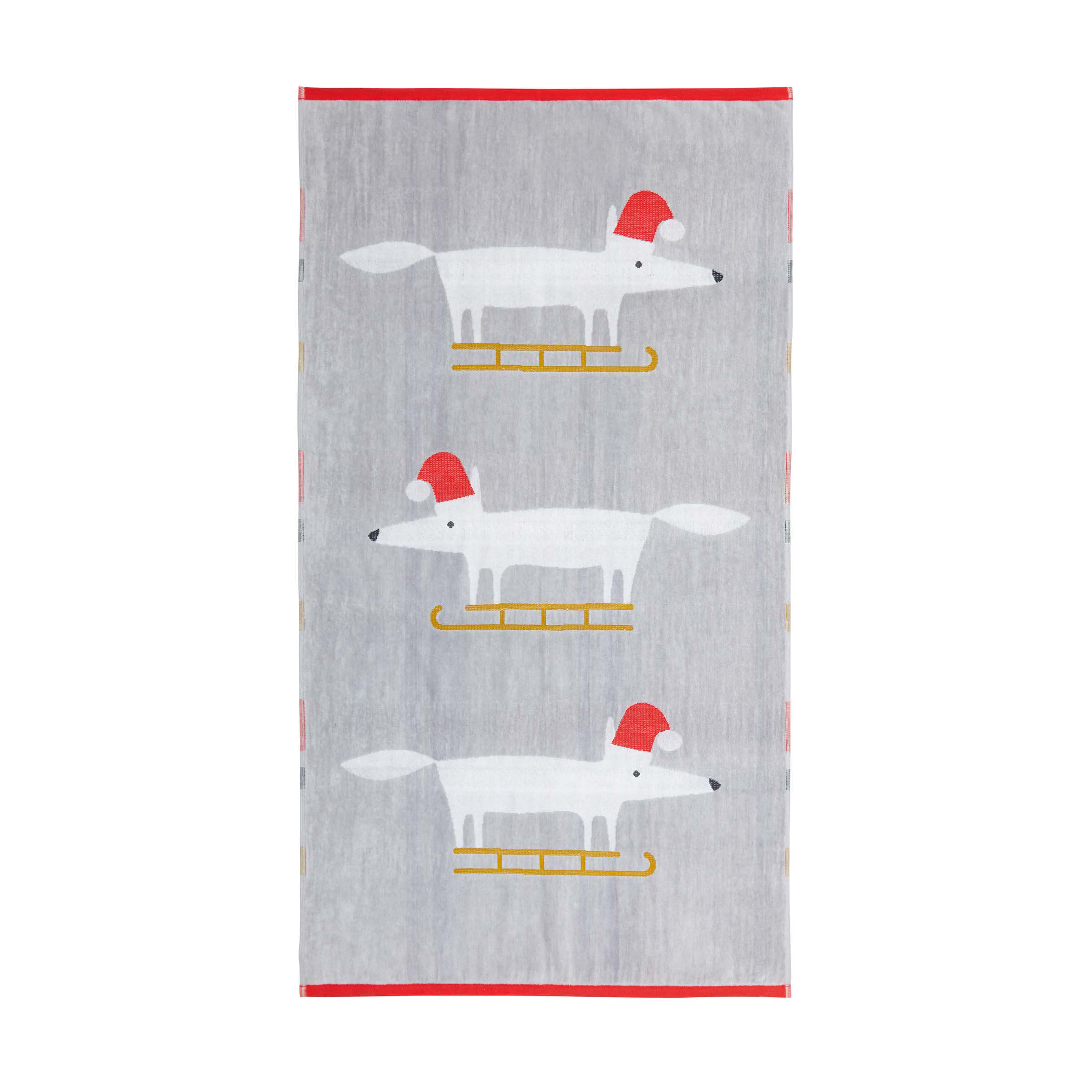 Product photograph of Scion Mr Fox Hand Towel Pair Christmas from Bedeck Home