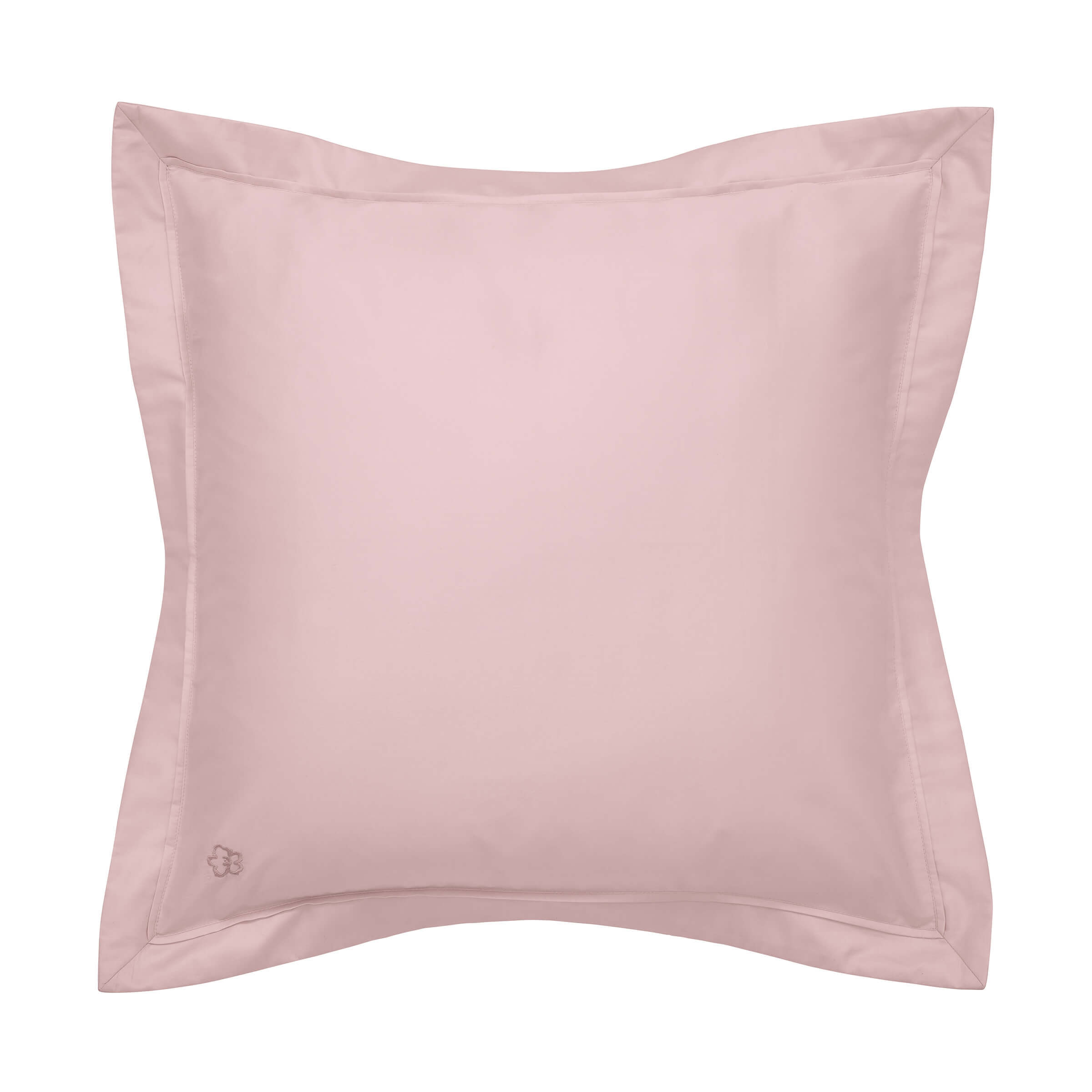 Product photograph of Ted Baker 250 Thread Count Plain Dye Square Oxford Pillowcase Soft Pink from Bedeck Home