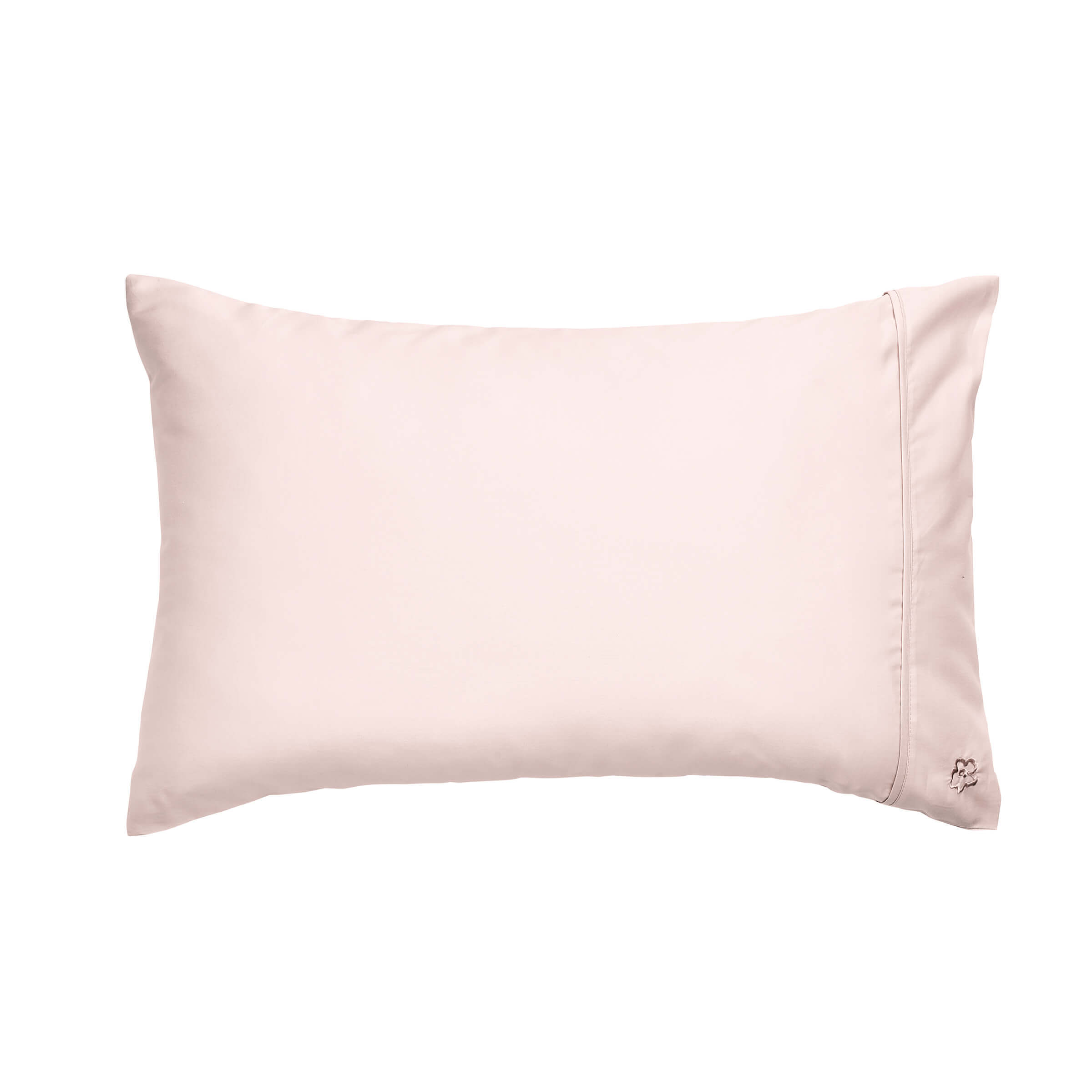 Product photograph of Ted Baker 250 Thread Count Plain Dye Standard Pillowcase Soft Pink from Bedeck Home