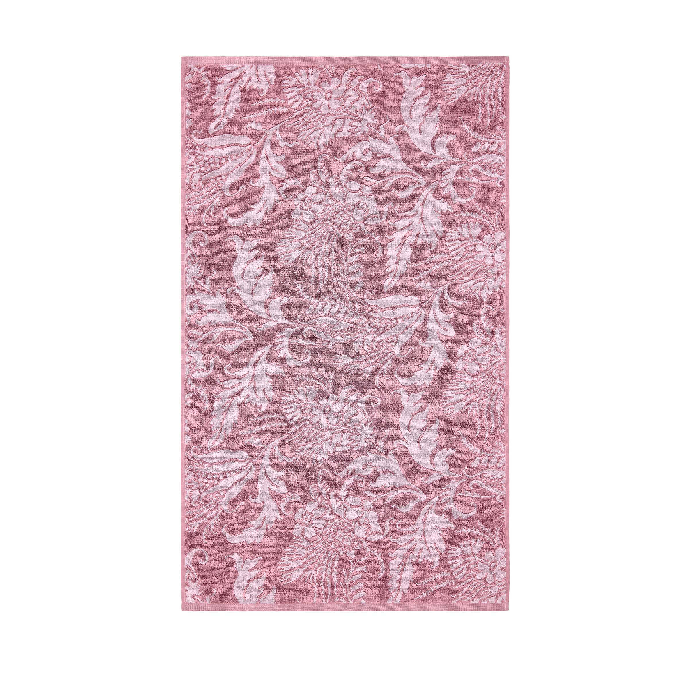 Product photograph of Ted Baker Baroque Bath Mat Dusky Pink from Bedeck Home.