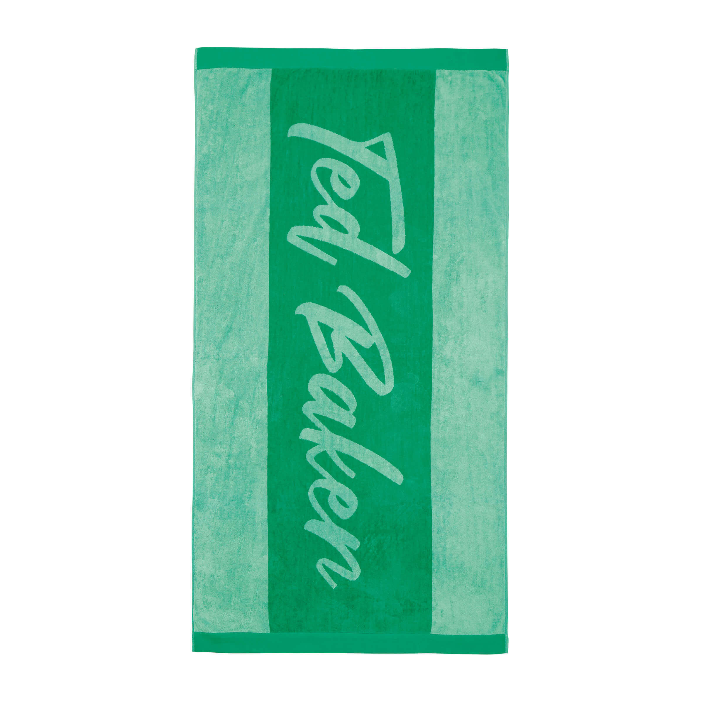 Product photograph of Ted Baker Branded Beach Towel Green from Bedeck Home