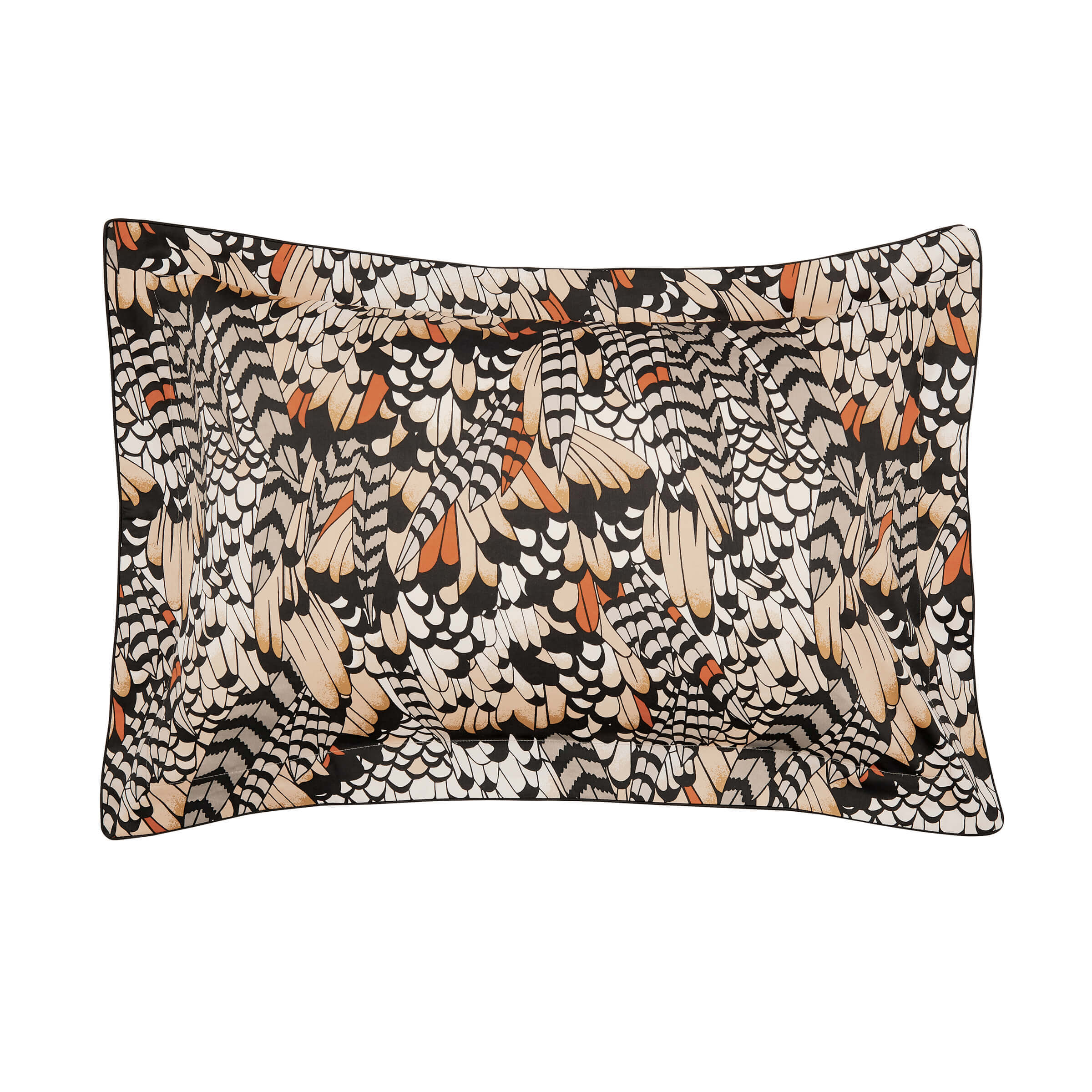 Product photograph of Ted Baker Feathers Oxford Pillowcase Multi from Bedeck Home