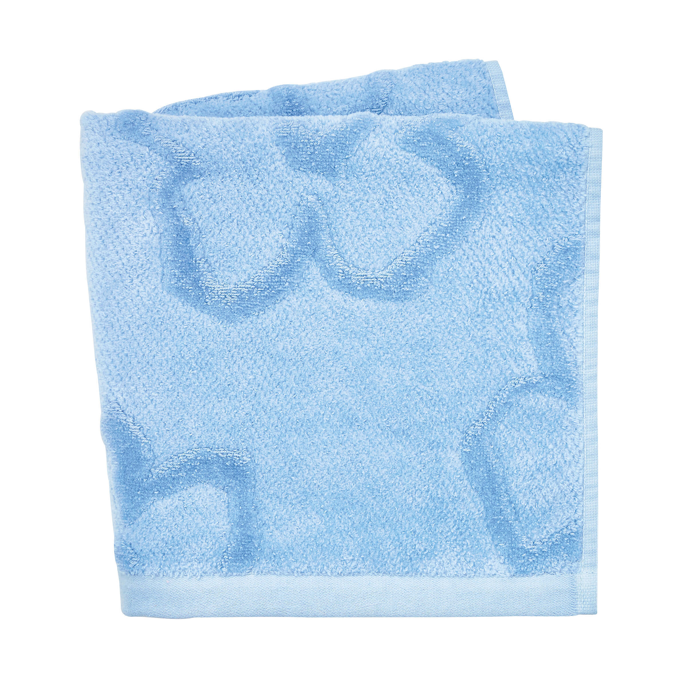 Product photograph of Ted Baker Magnolia Bath Towel Blue from Bedeck Home.