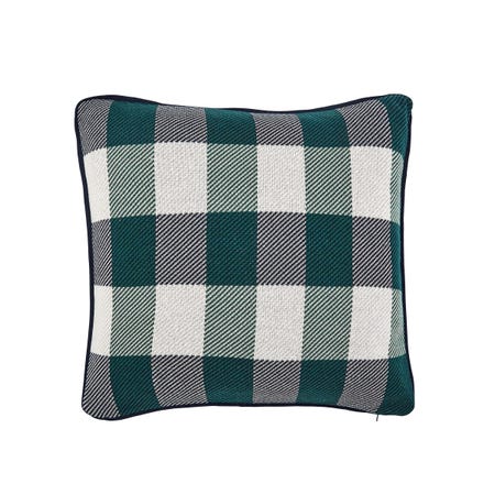 House Check Knitted Cushion 45cm x 45cm, Multi