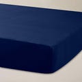 250 Thread Count Plain Dye Fitted Sheets Navy