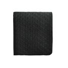 T Quilted Throw, Black