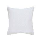T Quilted Sham Pillowcase, White