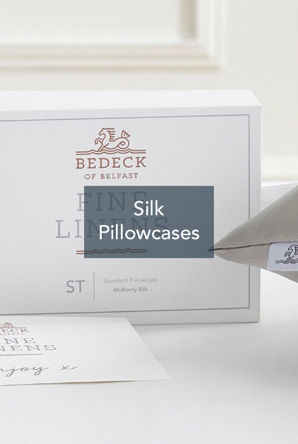 BBedeck of Belfast Fine Linens Silk Pillowcases