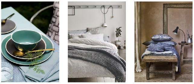 Murmur Ceramic Living and Bed Linen Collections